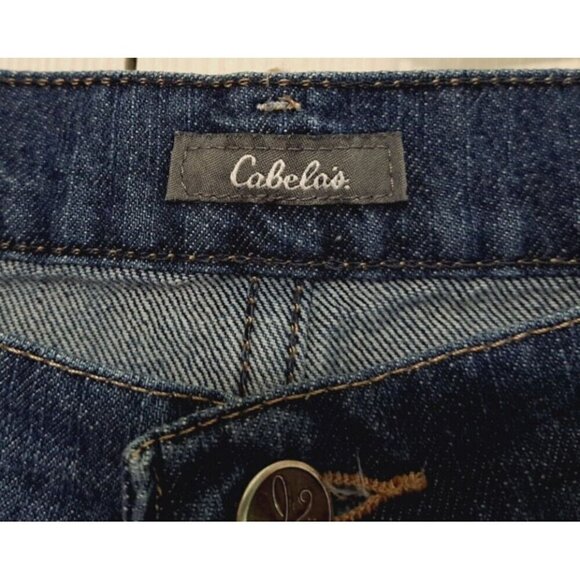 Cabela's Women's 8 Long Cotton Jeans 34" Inseam Medium Wash - Picture 2 of 7